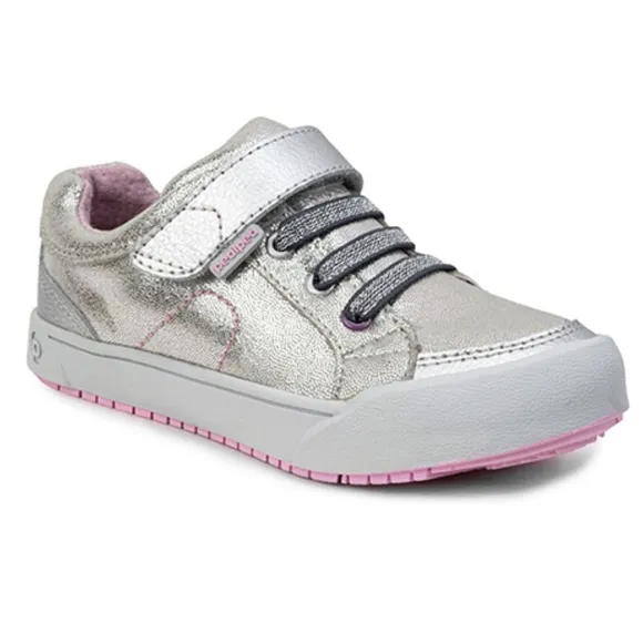 NEW pediped Dani silver sneakers