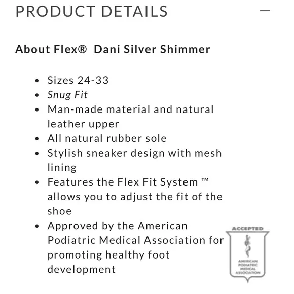 NEW pediped Dani silver sneakers