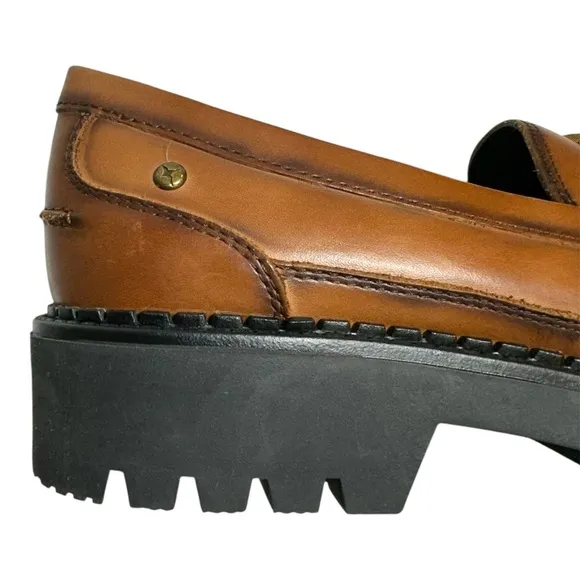 NEW Pikolinos Aviles Cuero Platform Loafers size EU41 | US 10 Preppy Academia