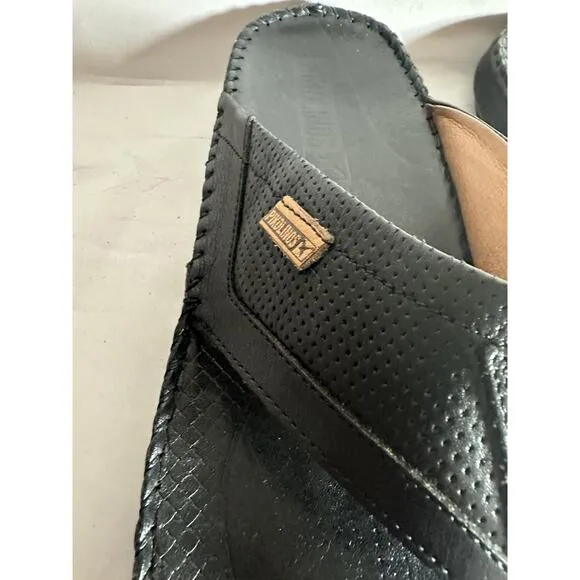 New Pikolinos Tarifa Leather Slide Men’s Casual Slip-On Sandals Flip Flops 12