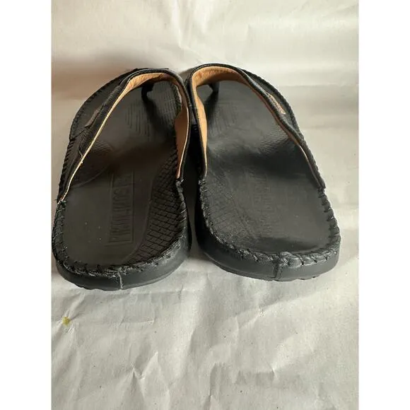 New Pikolinos Tarifa Leather Slide Men’s Casual Slip-On Sandals Flip Flops 12