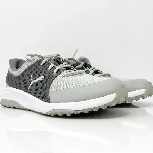 New Puma Fusion Mens  grey black Running Shoes Sneakers, Size 9