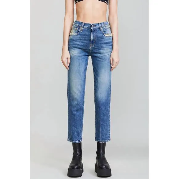 NEW R13 shelley slim jeans in kelly stretch