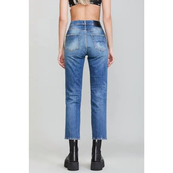 NEW R13 shelley slim jeans in kelly stretch