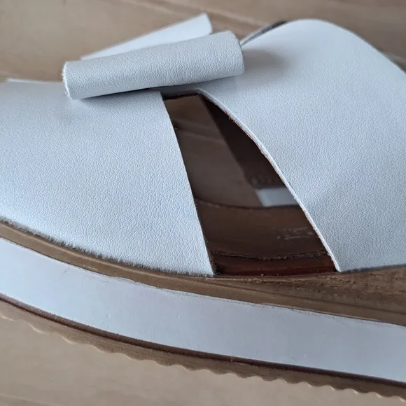 New Remonte Jerilyn Stylish Leather Bow Detail Plateform Slip-In Sandals Slides