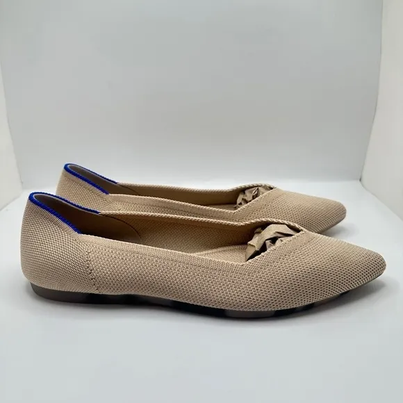 NEW Rothy’s The Point Ballet Flats in Ecru Women’s Sz 5.5