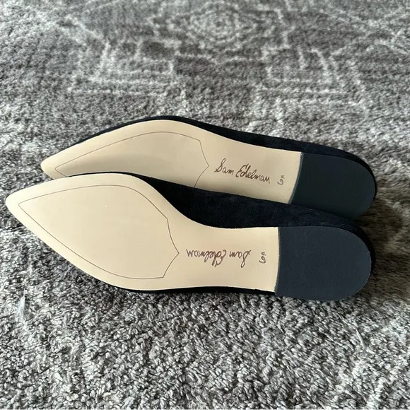 NEW Sam Edelman Black Ruby Pointed Toe Women's Flats