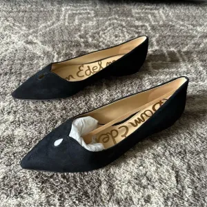 NEW Sam Edelman Black Ruby Pointed Toe Women's Flats
