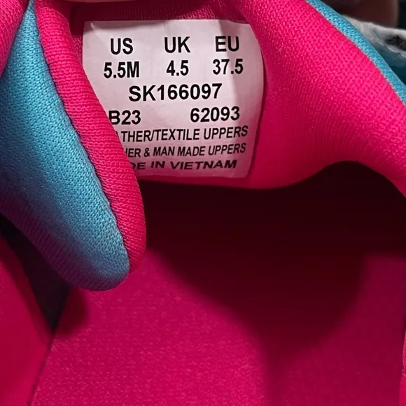 NEW Saucony Peregrine 12 Shield Boa Sneakers Turquoise/Pink