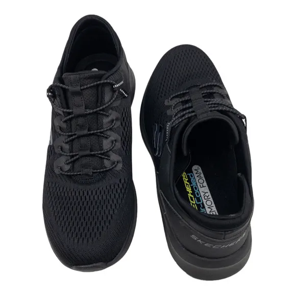 New Skechers Black Ultra Flex 2.0 Mesh No Tie Sneakers 9 Men's