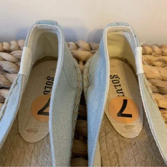 NEW Soludos Flamingo Smoking Slipper Espadrilles, Size 7