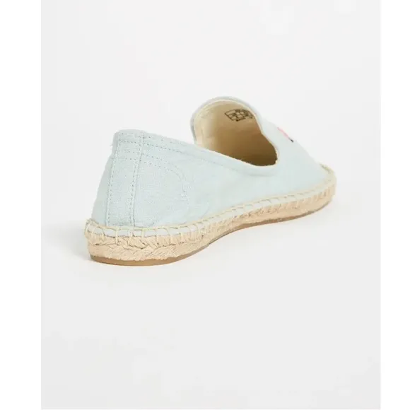 NEW Soludos Flamingo Smoking Slipper Espadrilles, Size 7