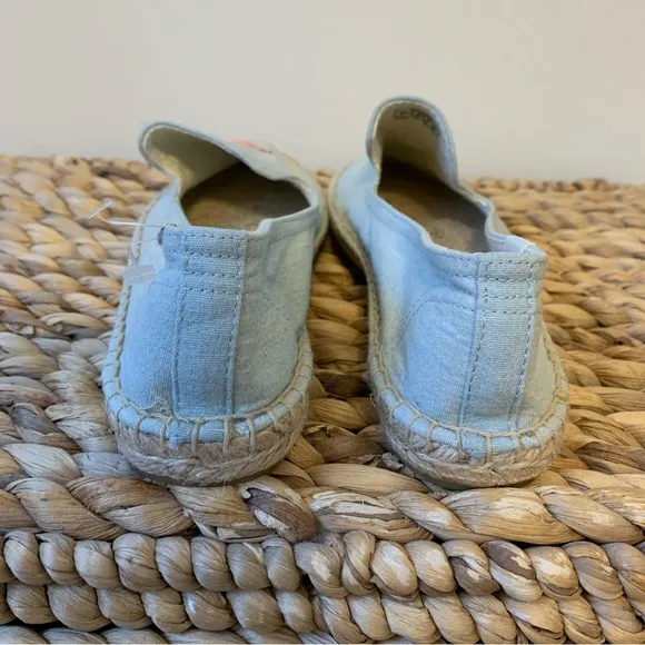 NEW Soludos Flamingo Smoking Slipper Espadrilles, Size 7