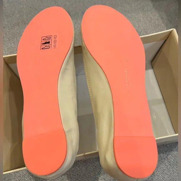 New Sophia Webster beige heart ballerina flats