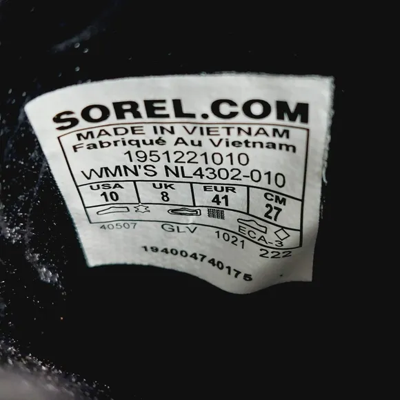 NEW Sorel Brex Waterproof Black Leather Chunky Chelsea Ankle Boots M908