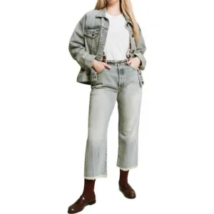 NEW THE GREAT. wayne jeans in kentucky wash