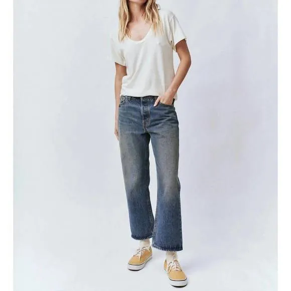 NEW THE GREAT. wayne jeans in montana