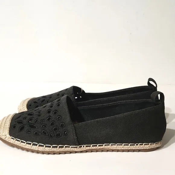 NEW! Tommy Bahama Selena Slip On Black Espadrilles Size 8, 8.5
