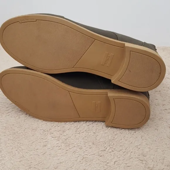 New Toms Alpa berber lined olive green boots sz 11
