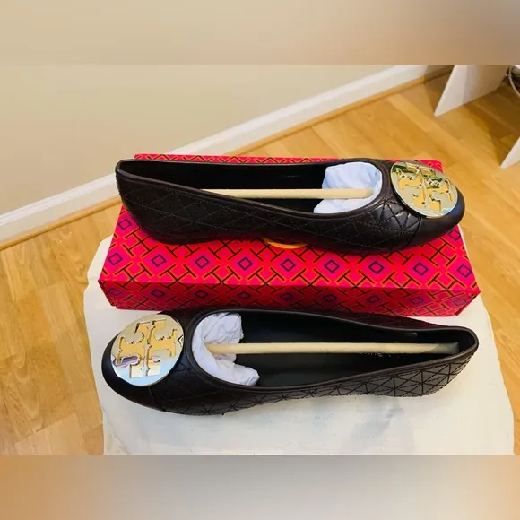 NEW! Tory Burch Claire Quilted Ballet Flats