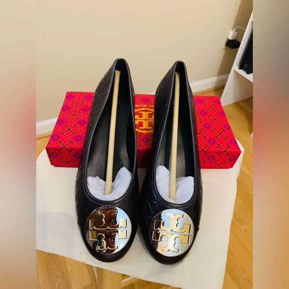 NEW! Tory Burch Claire Quilted Ballet Flats
