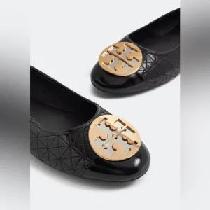 NEW! Tory Burch Claire Quilted Ballet Flats
