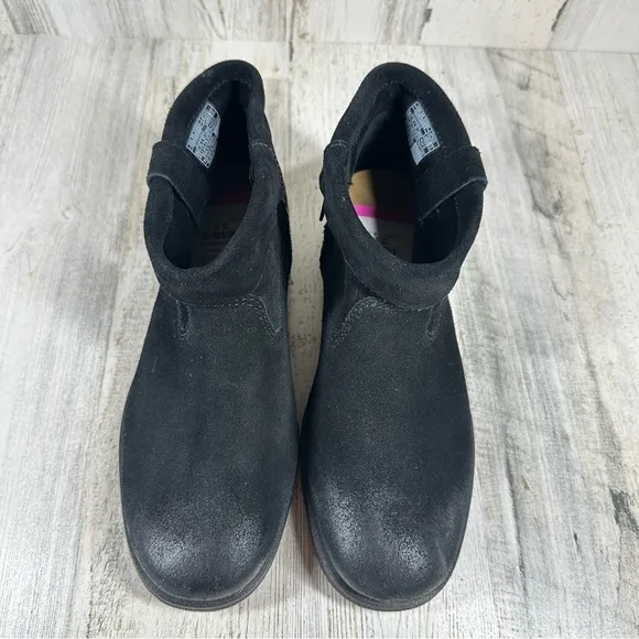 New UGG Josefene Cuff Black Women’s Suede Boots #164