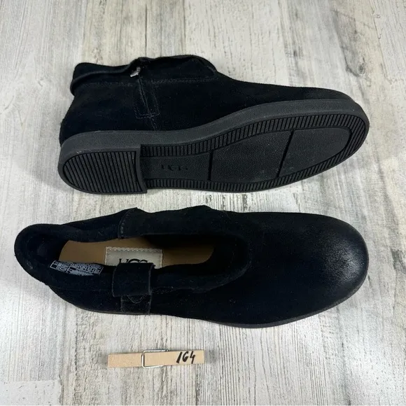 New UGG Josefene Cuff Black Women’s Suede Boots #164