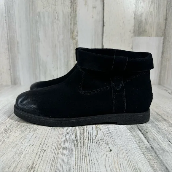 New UGG Josefene Cuff Black Women’s Suede Boots #164
