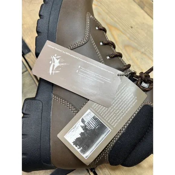 NEW US12 LaCrosse Work Lite 6&quot; Waterproof Dry-Core Brown Boots