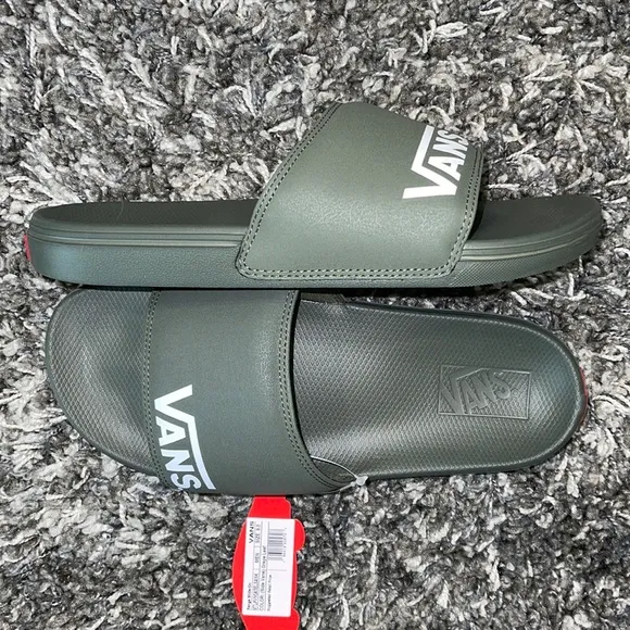 New VANS Range Slides (Slide-On) in Grape Leaf (Military, Army Green)