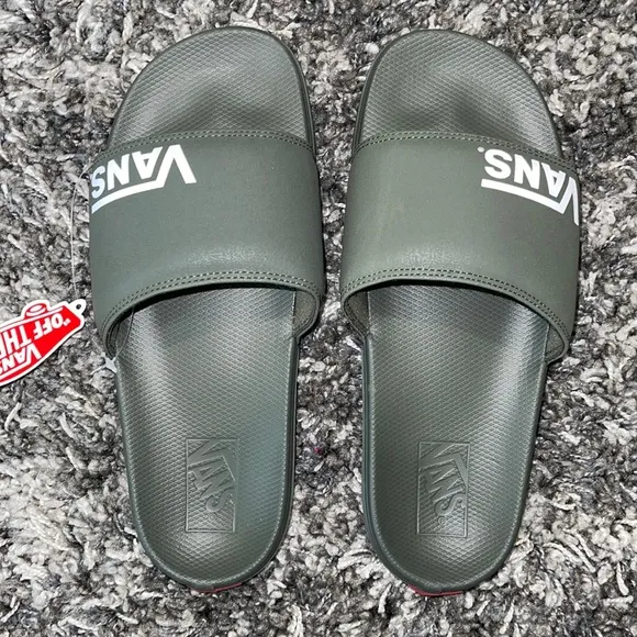 New VANS Range Slides (Slide-On) in Grape Leaf (Military, Army Green)