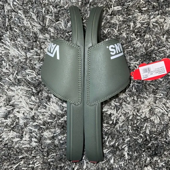 New VANS Range Slides (Slide-On) in Grape Leaf (Military, Army Green)