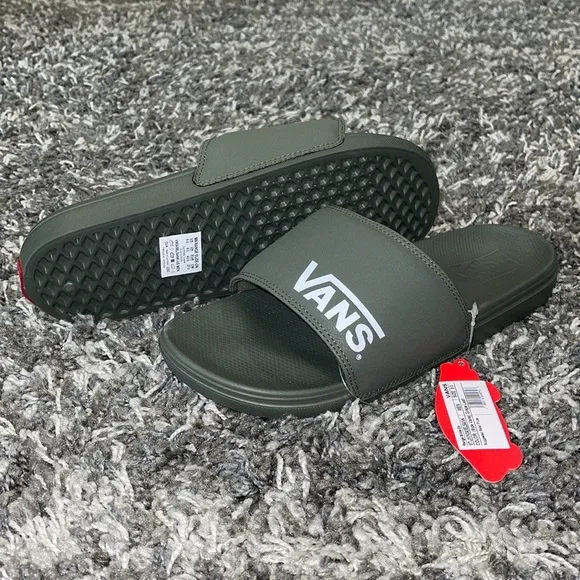 New VANS Range Slides (Slide-On) in Grape Leaf (Military, Army Green)