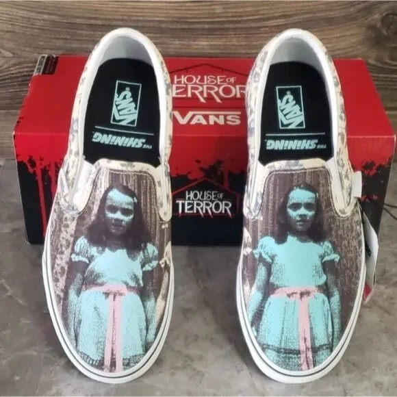 New Vans The House Of Terror The Shinning Classic Slip On Sneakers Deadstock