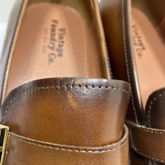 NEW VINTAGE FOUNDRY Lionel Leather Loafers – Men's 11 – Brown – New Without Box