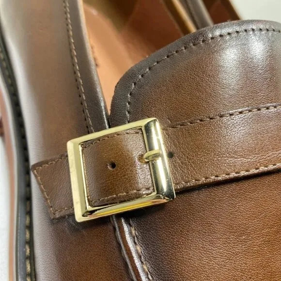 NEW VINTAGE FOUNDRY Lionel Leather Loafers – Men's 11 – Brown – New Without Box