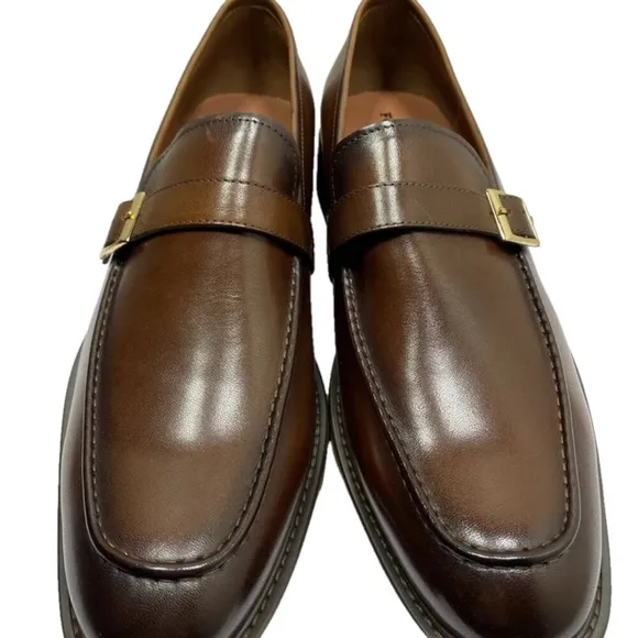 NEW VINTAGE FOUNDRY Lionel Leather Loafers – Men's 11 – Brown – New Without Box