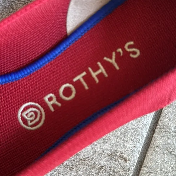 NEW WITHOUT BOX Rothy’s The Point Flats in Chili Red, Size 10