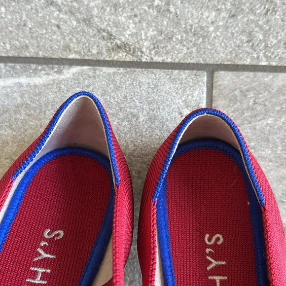 NEW WITHOUT BOX Rothy’s The Point Flats in Chili Red, Size 10