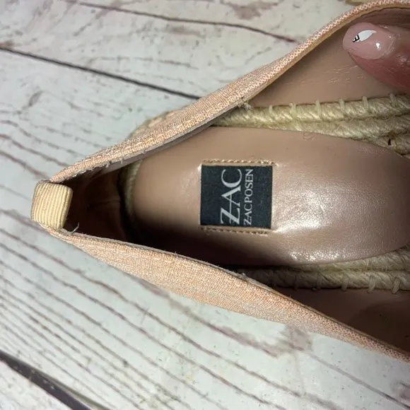 NEW Zac Posen Women's VIDA Woven Slip On Round Toe Espadrilles Shoes Sz 8.5