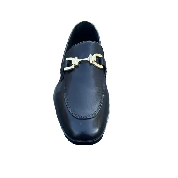 New Zara Women Flat Split Leather Women's Black Loafers US Size 9 UK 7 EUR 40