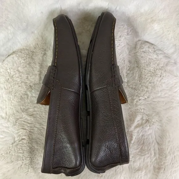 NEW BORN Brown Andes Leather Penny Driving Shoes Loafers Size 11