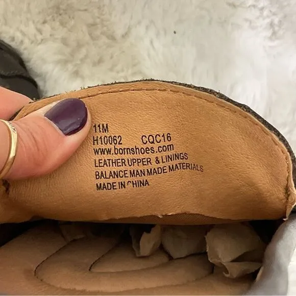 NEW BORN Brown Andes Leather Penny Driving Shoes Loafers Size 11