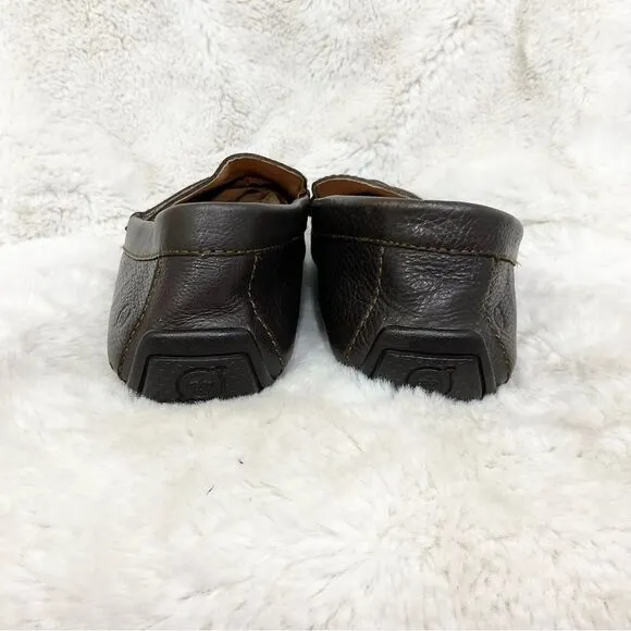 NEW BORN Brown Andes Leather Penny Driving Shoes Loafers Size 11