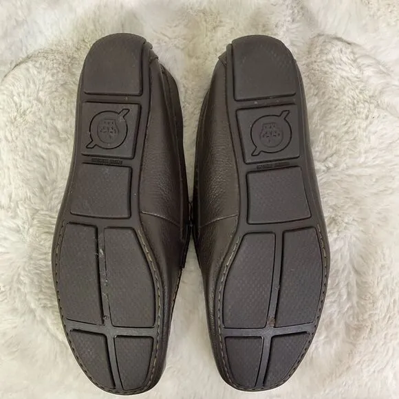 NEW BORN Brown Andes Leather Penny Driving Shoes Loafers Size 11