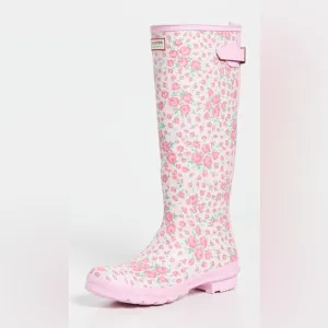 NIB Hunter Boots 🌸💗🌷x LoveShackFancy Original Tall Back Adjustable Boots