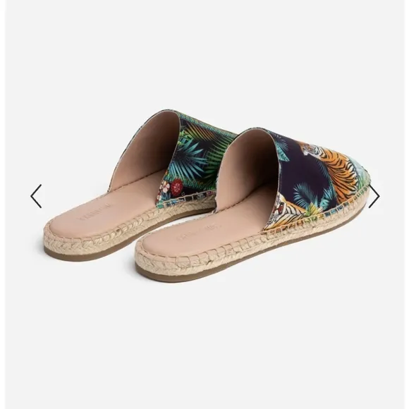 NIB / Johnny Was / Tigres Mule Espadrilles / Size 7 / $198