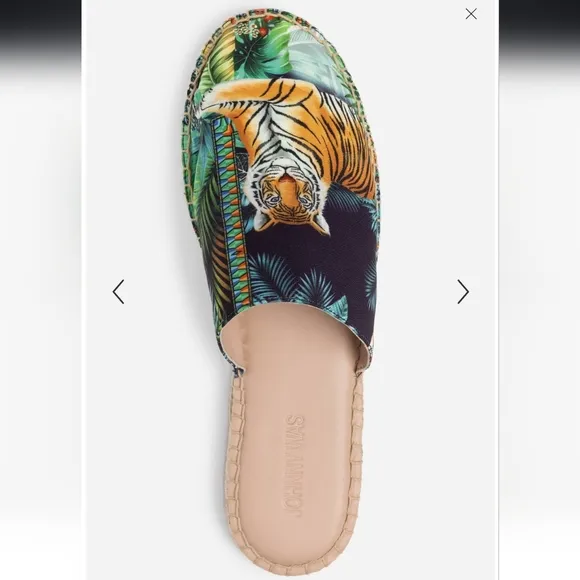 NIB / Johnny Was / Tigres Mule Espadrilles / Size 7 / $198