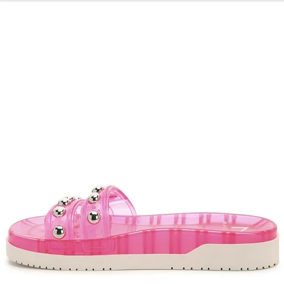 NIB Marc Fisher LTD Pink Jelly Trent Platform Sandal Women's Size 6
